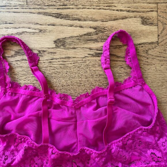 NWOT La Senza Set of 2 Lace Bralettes Bright Pink and Leopard Print Size Small - Picture 10 of 13